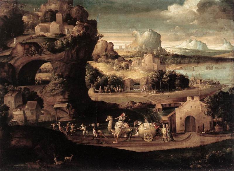 CARPI, Girolamo da Landscape with Magicians fs china oil painting image
